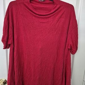 Alembika Red Cowl Neck Tunic